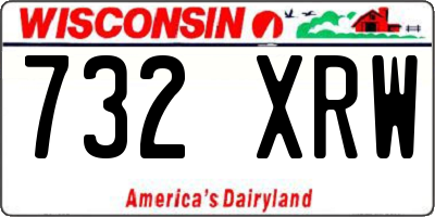 WI license plate 732XRW