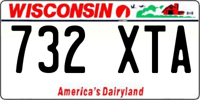 WI license plate 732XTA