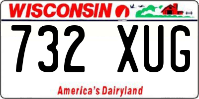 WI license plate 732XUG