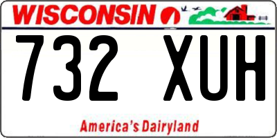 WI license plate 732XUH