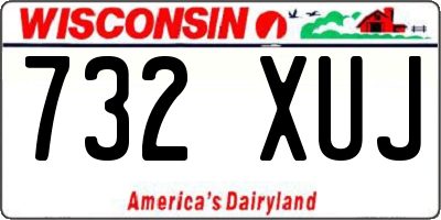 WI license plate 732XUJ