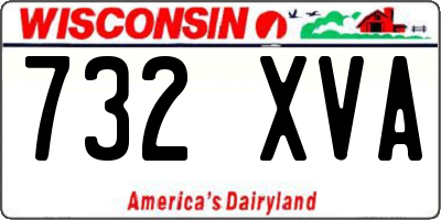 WI license plate 732XVA