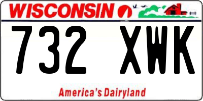 WI license plate 732XWK