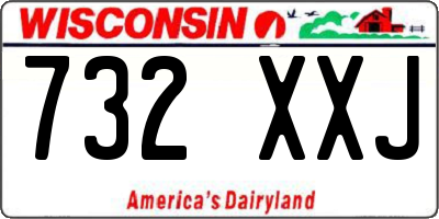 WI license plate 732XXJ