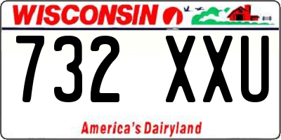 WI license plate 732XXU