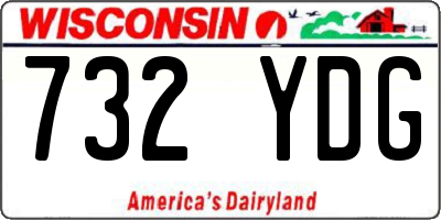 WI license plate 732YDG