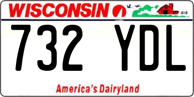 WI license plate 732YDL