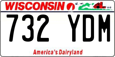 WI license plate 732YDM