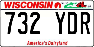 WI license plate 732YDR