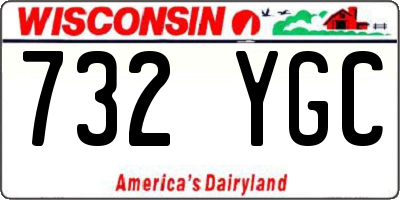 WI license plate 732YGC