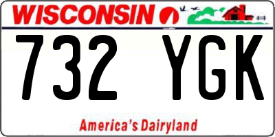 WI license plate 732YGK
