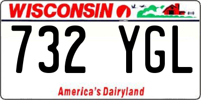 WI license plate 732YGL