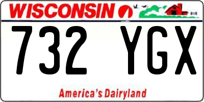 WI license plate 732YGX