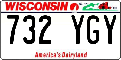 WI license plate 732YGY