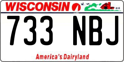 WI license plate 733NBJ