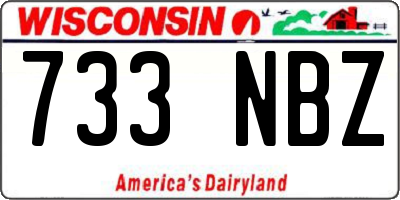 WI license plate 733NBZ