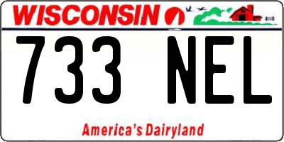 WI license plate 733NEL