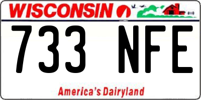 WI license plate 733NFE