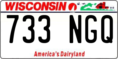 WI license plate 733NGQ