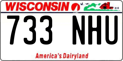 WI license plate 733NHU