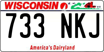 WI license plate 733NKJ