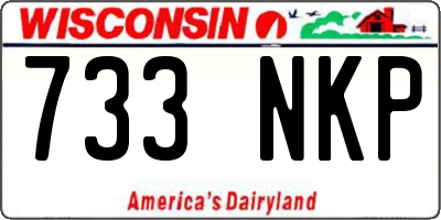 WI license plate 733NKP