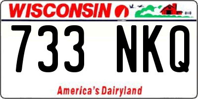 WI license plate 733NKQ