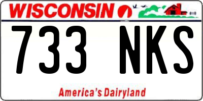 WI license plate 733NKS