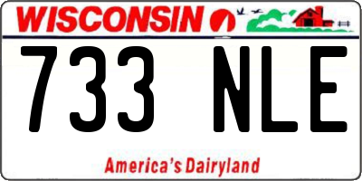 WI license plate 733NLE