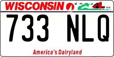 WI license plate 733NLQ