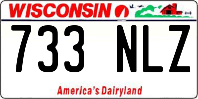 WI license plate 733NLZ
