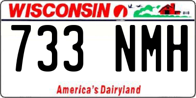 WI license plate 733NMH