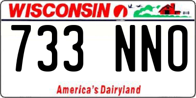 WI license plate 733NNO