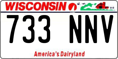 WI license plate 733NNV