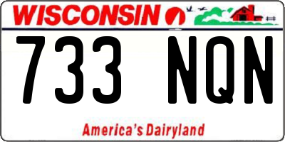 WI license plate 733NQN