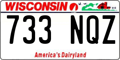 WI license plate 733NQZ