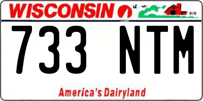 WI license plate 733NTM