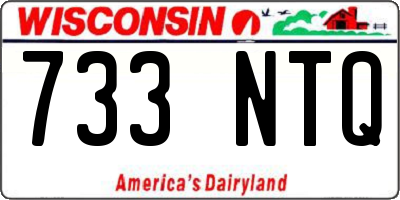 WI license plate 733NTQ