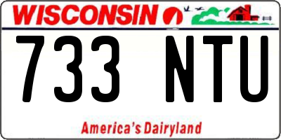 WI license plate 733NTU