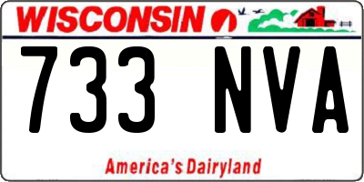 WI license plate 733NVA