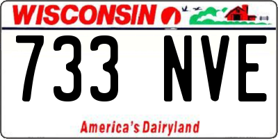 WI license plate 733NVE