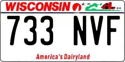 WI license plate 733NVF