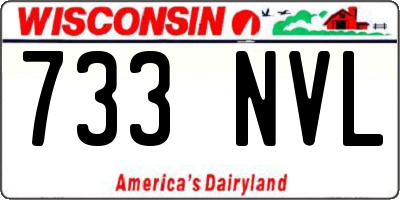 WI license plate 733NVL