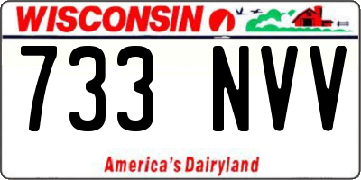WI license plate 733NVV