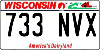 WI license plate 733NVX