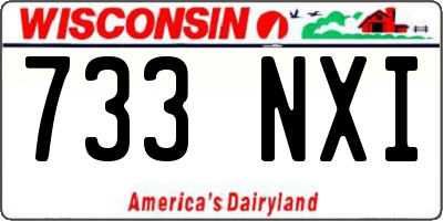 WI license plate 733NXI