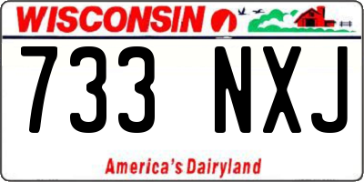 WI license plate 733NXJ