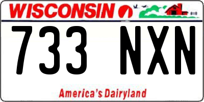 WI license plate 733NXN