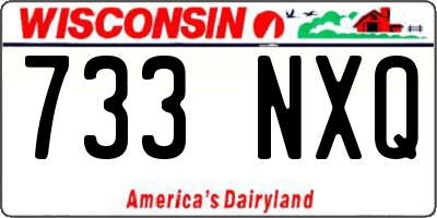 WI license plate 733NXQ