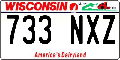 WI license plate 733NXZ